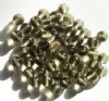 25 8mm Transparent Black Diamond Round Glass Beads